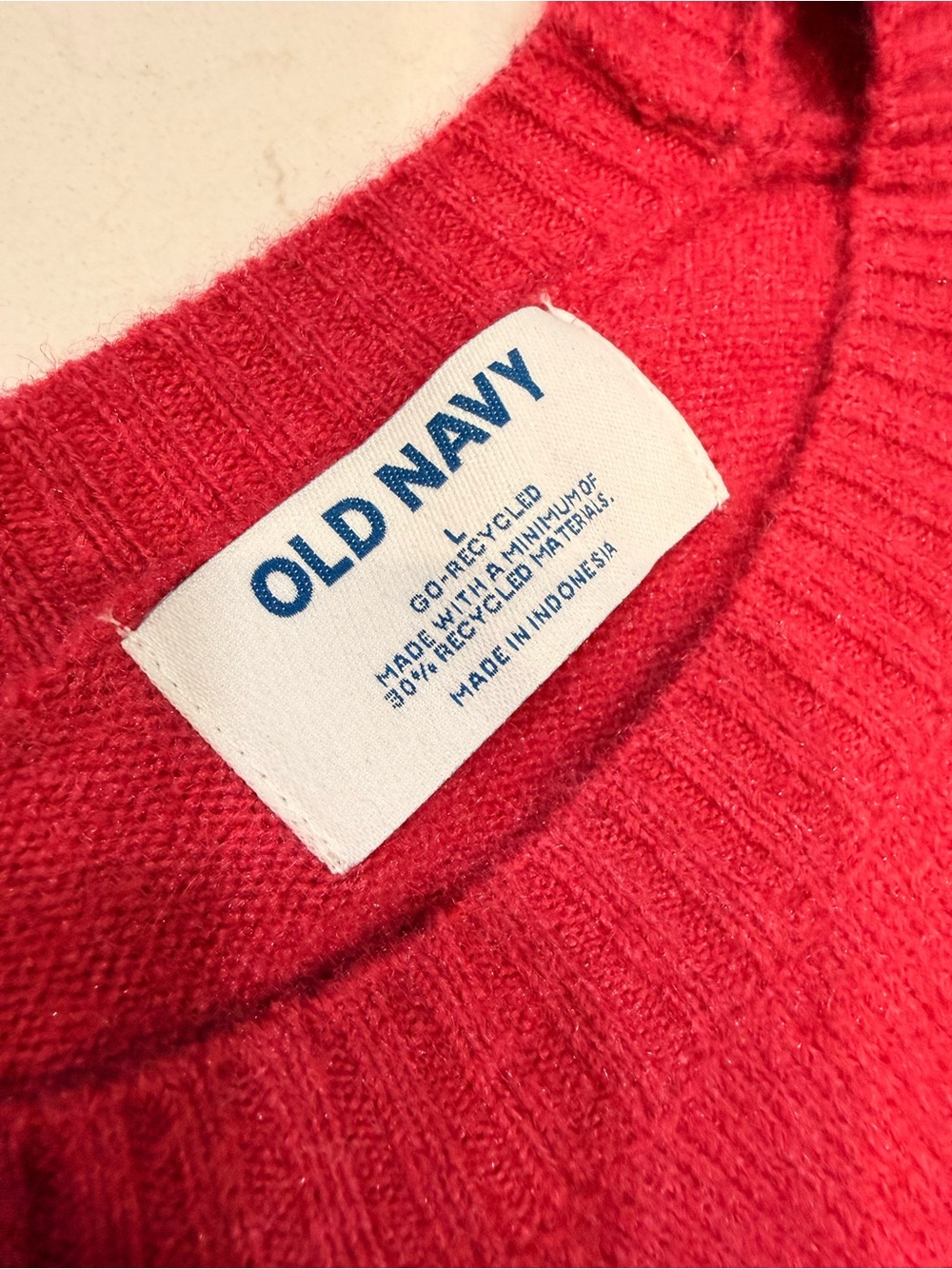 EUC – Old Navy Wool Blend Crewneck Sweater – Size Large - Picture 2 of 5